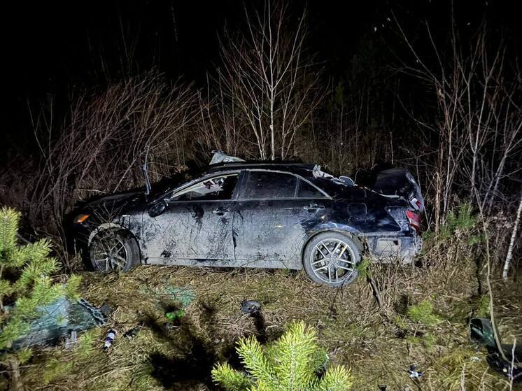 На Алтае водитель иномарки устроил ДТП с «перевертышем»