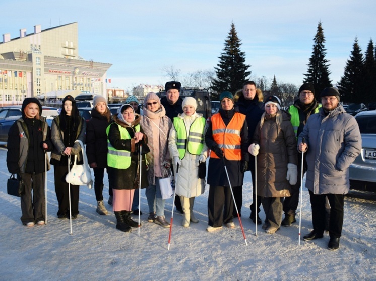 Акцию «Белая трость» провела Госавтоинспекция в НАО