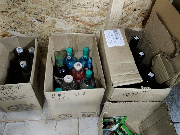 Более 96 бутылок незаконной алкогольной продукции изъято из бара в Вологде
