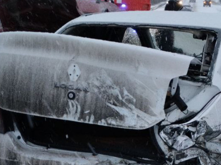 Два автомобиля столкнулись на дороге «Мишуково — Снежногорск»