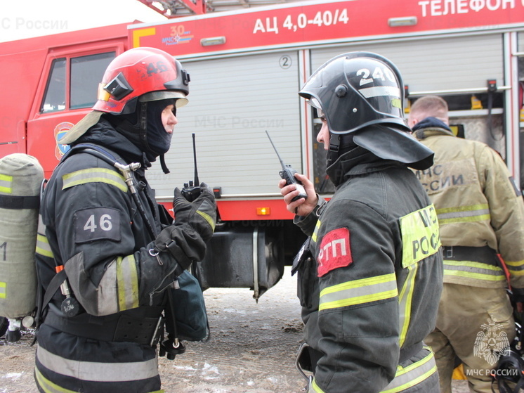 На текстильном предприятии областного центра прошли пожарные учения