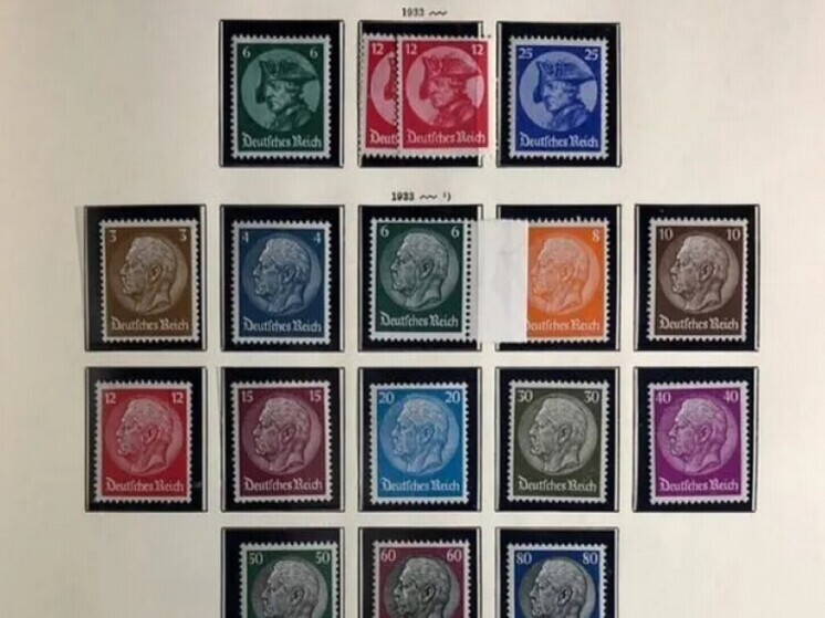 Коллекцию раритетных марок Германии продают в Новосибирске