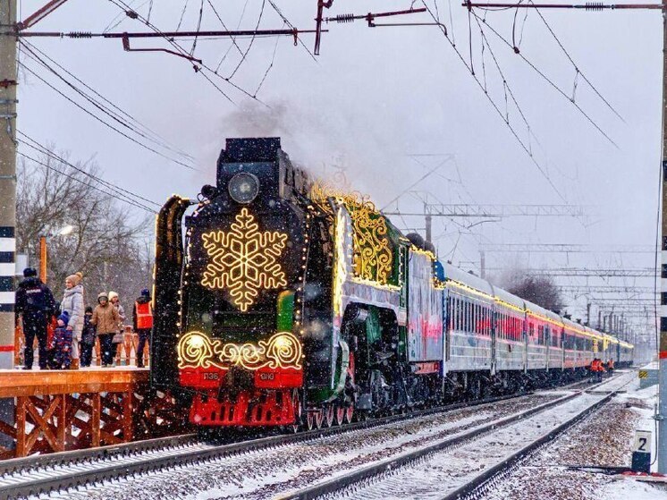 Поезд Деда Мороза посетит 7 городов в границах ГЖД предстоящей зимой