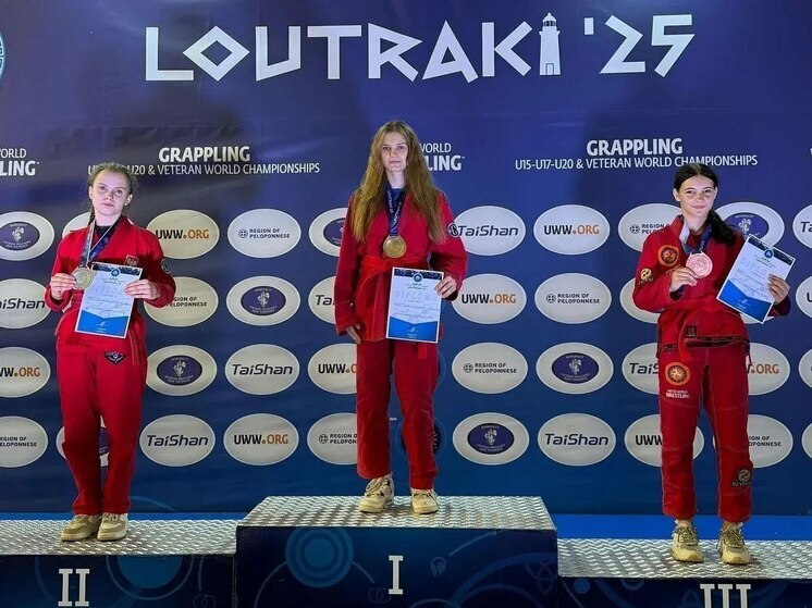 В Сочи торжественно встретили призеров первенства мира по борьбе