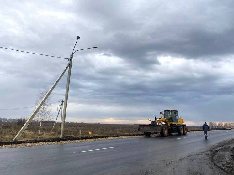 В Кораблинском округе Рязанской области завершается ремонт дороги по нацпроекту