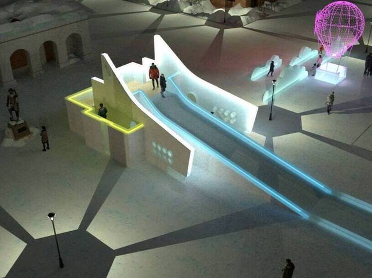  Ледяной трамплин и снегири: стало известно о горках в Омской крепости