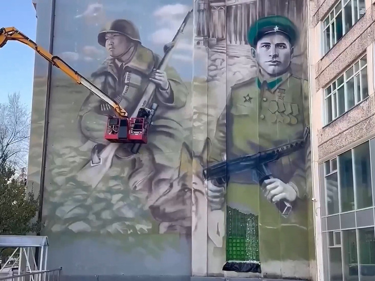 Петр Кагыкин и Максим Пассар на стенах города: в Хабаровске создают новые муралы