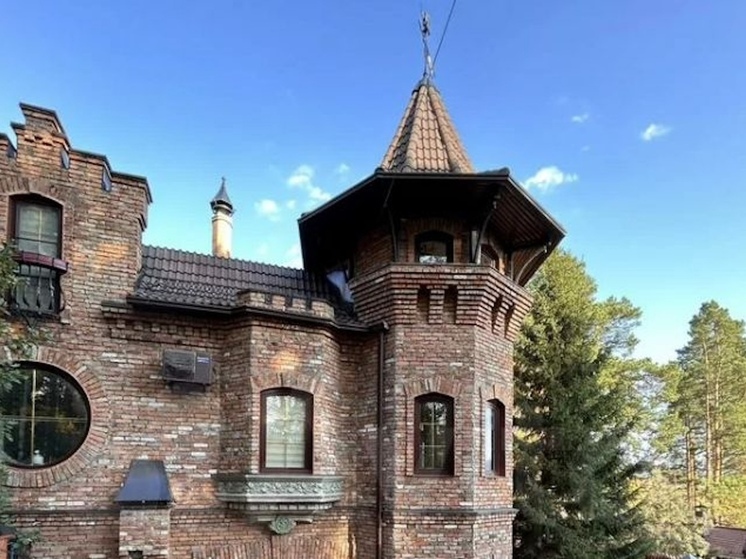 В Красноярске выставлен на продажу кирпичный особняк в стиле замка за 43 млн рублей