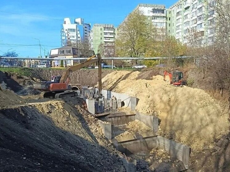 В Ставрополе завершается ремонт большой ливневки у русла реки Мамайка