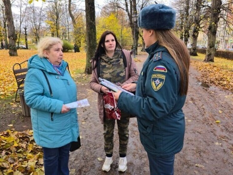 Сотрудники МЧС провели профилактические мероприятия в Выборгском районе