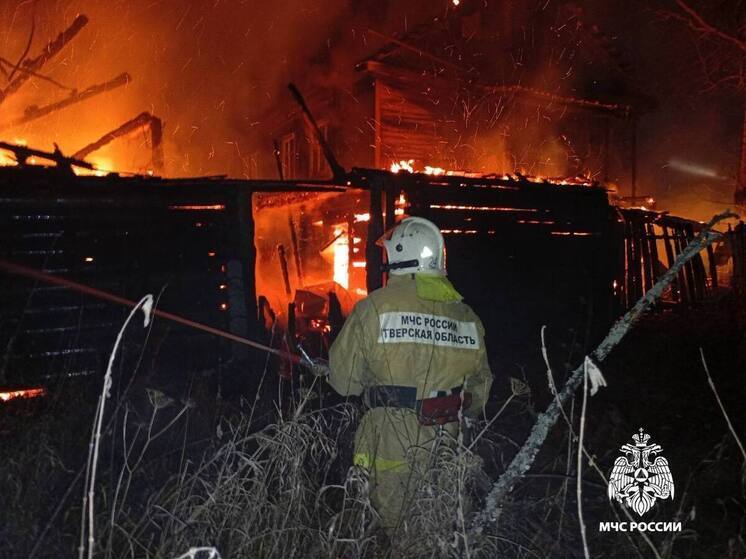 Двух человек эвакуировали из горящей квартиры в Тверской области