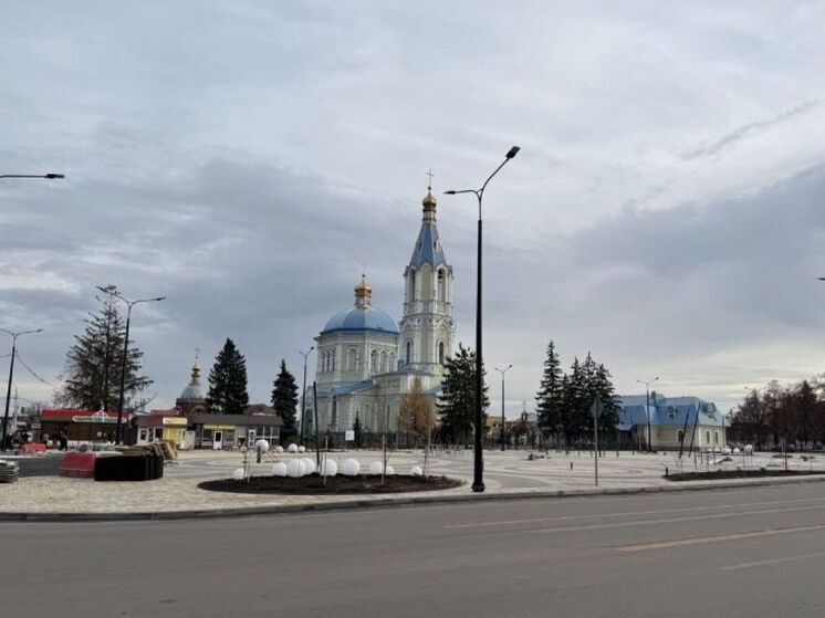 Центральная площадь Рассказова преображается: уложена плитка, стартует финальный этап работ