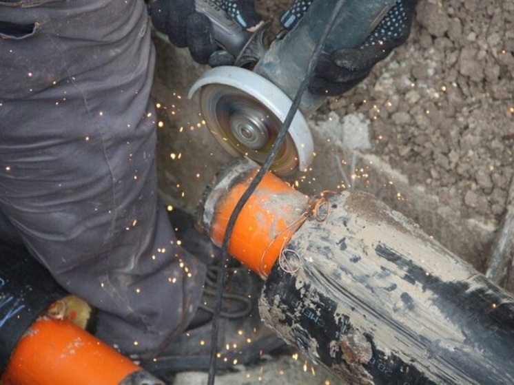 Завершён ремонт тепломагистрали на проспекте Хрущёва в Северо-Западном районе Курска