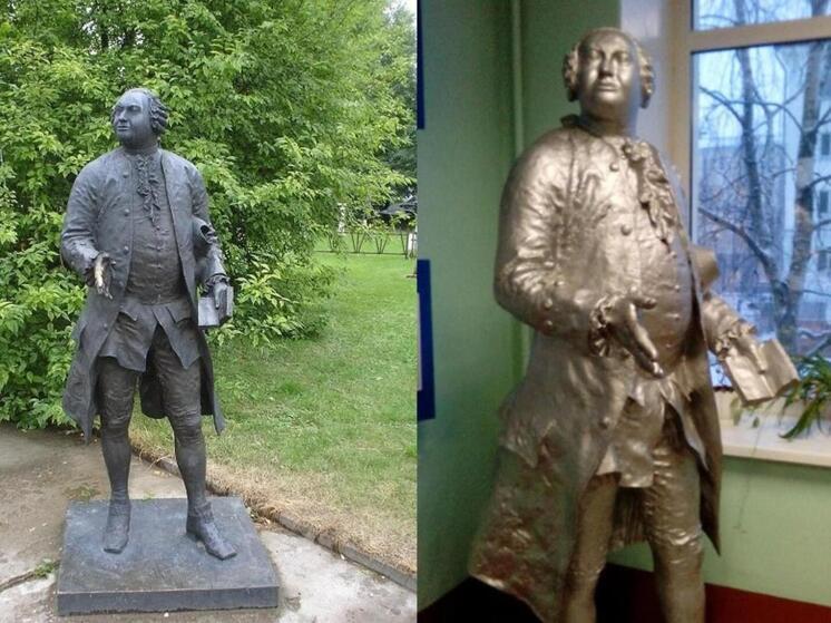 В Архангельске нашлась «пропавшая» скульптура Михаила Ломоносова