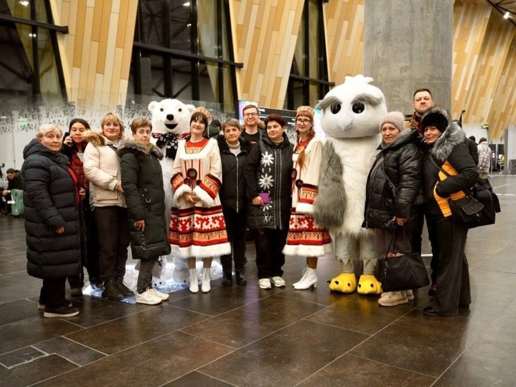 Гости из Волновахи приехали в Новый Уренгой поболеть за участников этапа чемпионата РФ по снежному волейболу