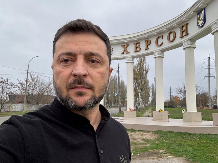 Сразу после отъезда Владимира Зеленского в Херсоне пропал свет