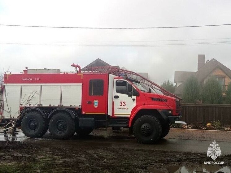 В Ракитном горели гараж и летняя кухня под одной крышей