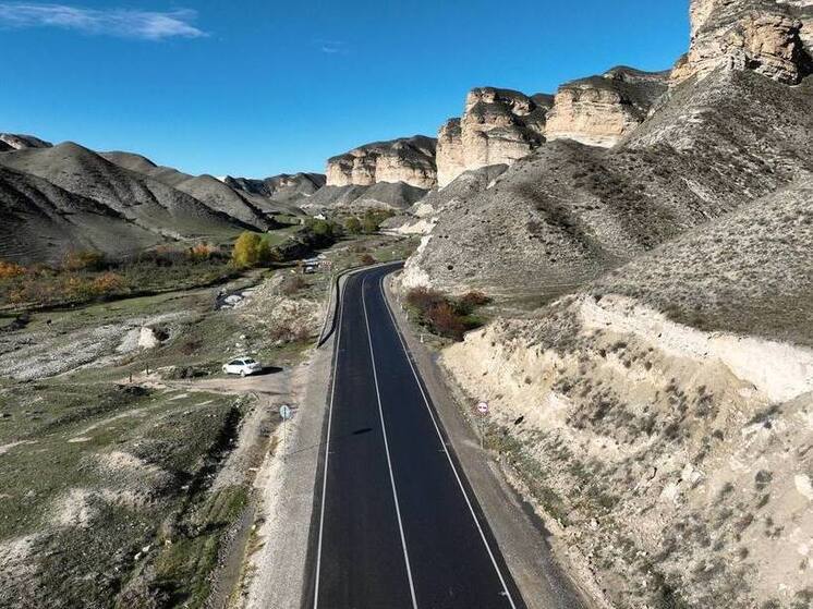  В Дагестане открыли отремонтированный участок дороги «Урма - Губден»