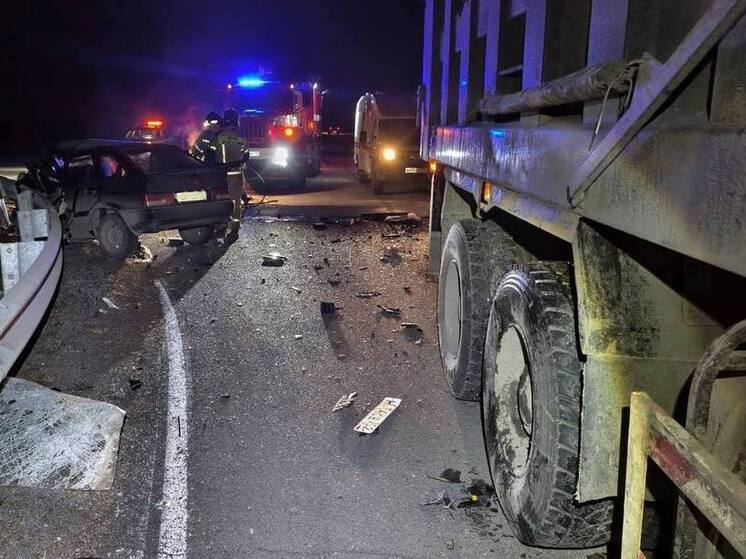 Юноша погиб при столкновении грузовика и «ВАЗа» под Магнитогорском