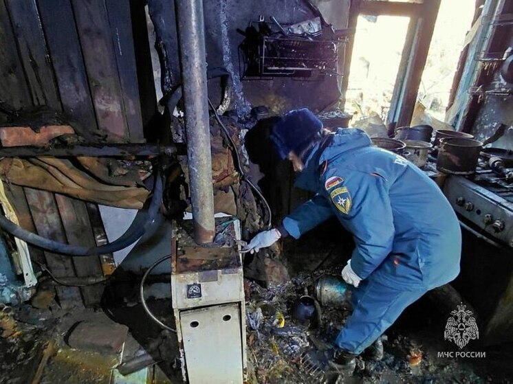 Мертвого человека нашли в горящем доме в Троицке