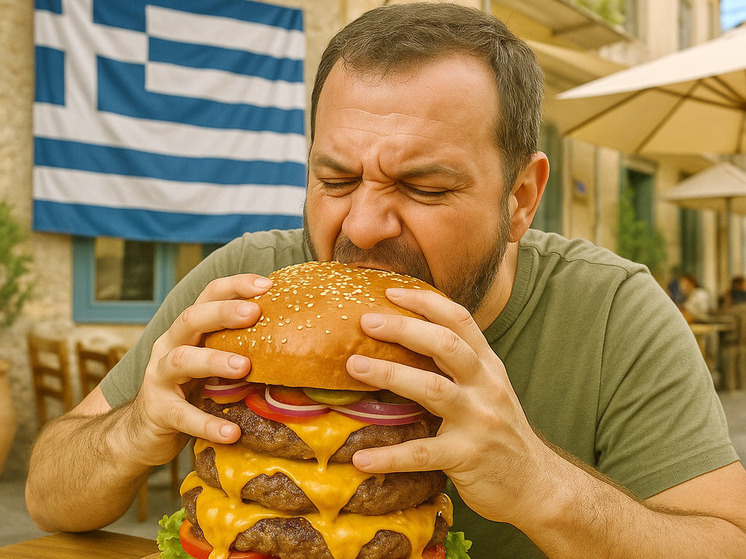 Greek Reporter: мужчина в Греции подавился бургером в опасном челлендже