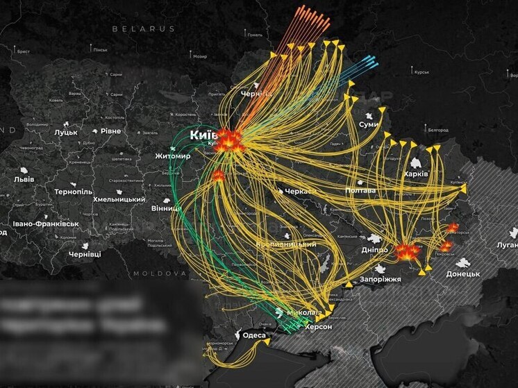 Шесть волн атак БПЛА, «Искандеров» и «Кинжалов» пережил Киев минувшей ночью