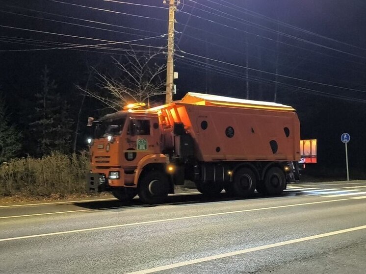 Петербург заранее обработал дороги солевыми растворами из-за прогноза снега