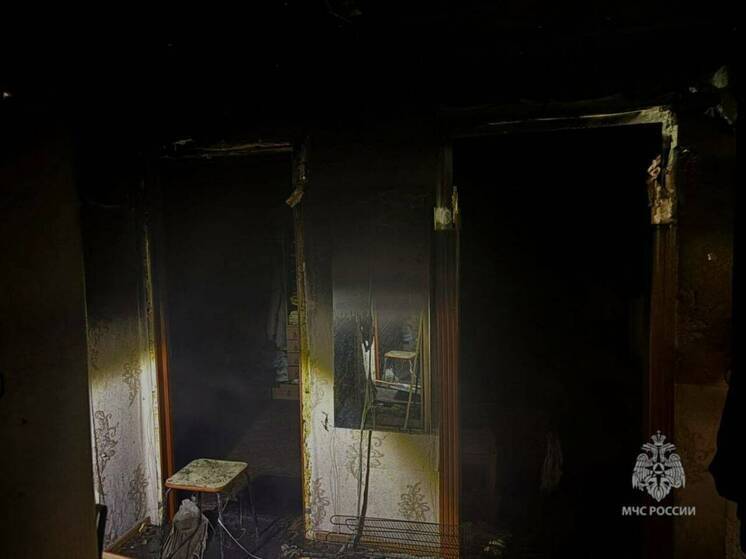 Ожоги из-за расплавившегося натяжного потолка во время пожара получил житель Татарстана