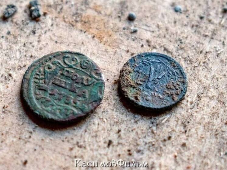 Медную монету Российской империи 1735 года нашли в кинопарке «КасимовФильм»