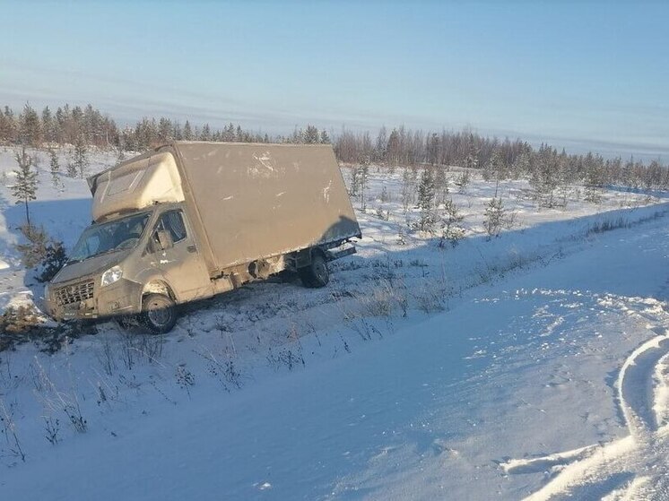 Ноябрьские инспекторы ДПС помогли вылетевшему в кювет водителю