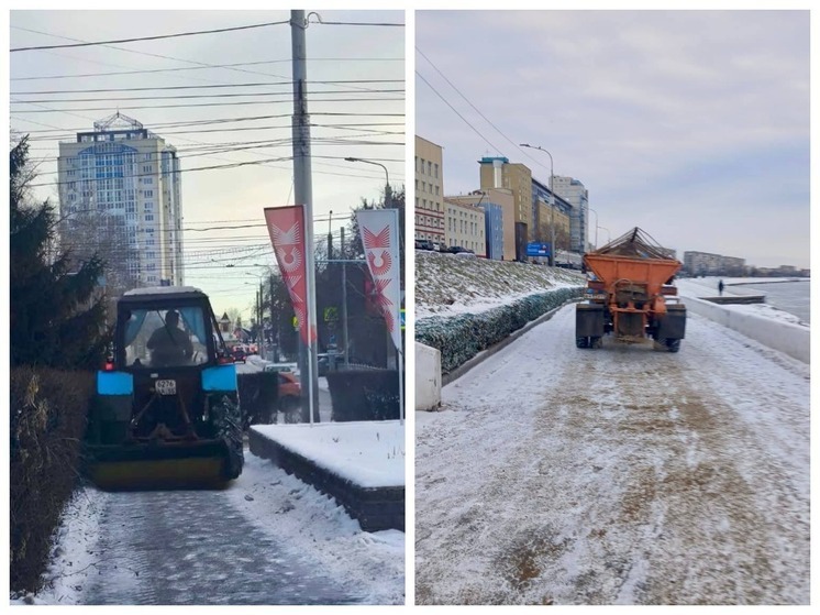 Дорожные и коммунальные службы Омска переведены на усиленный режим работы