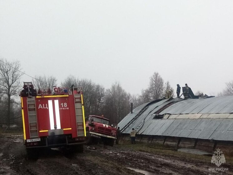 Пожарные Уржумского района спасли фермеров и 16 коров