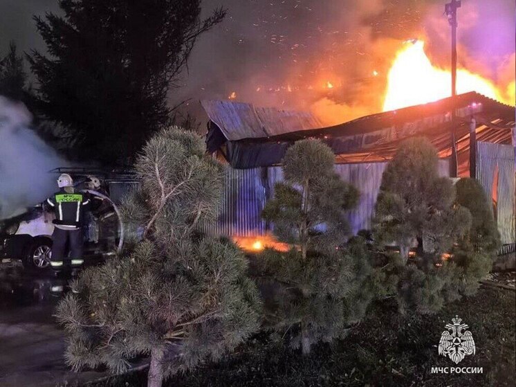 В Туле пожар в жилом доме повредил три припаркованных рядом авто