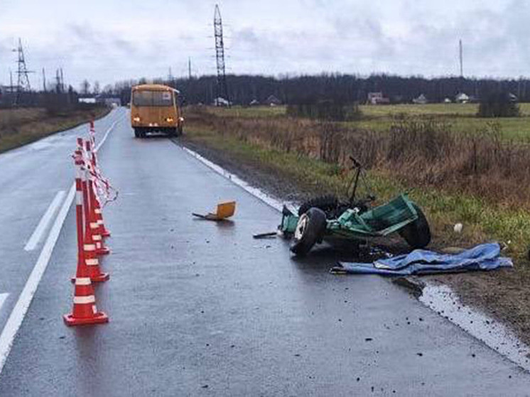 В Новгородском округе «ПАЗик» отправил в больницу водителя мотоблока