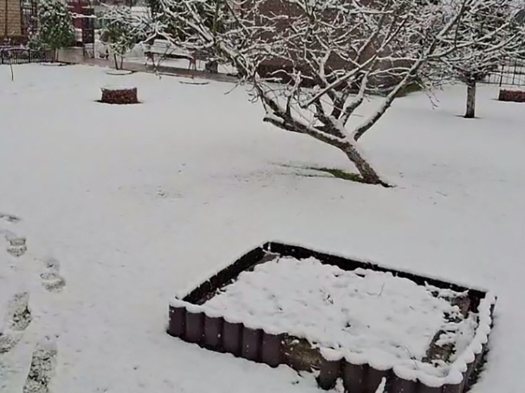 Первый снег превратил калужский Киров в сказочные декорации