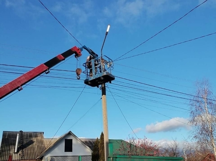 Уличное освещение восстановили на ряде улиц в Ельце