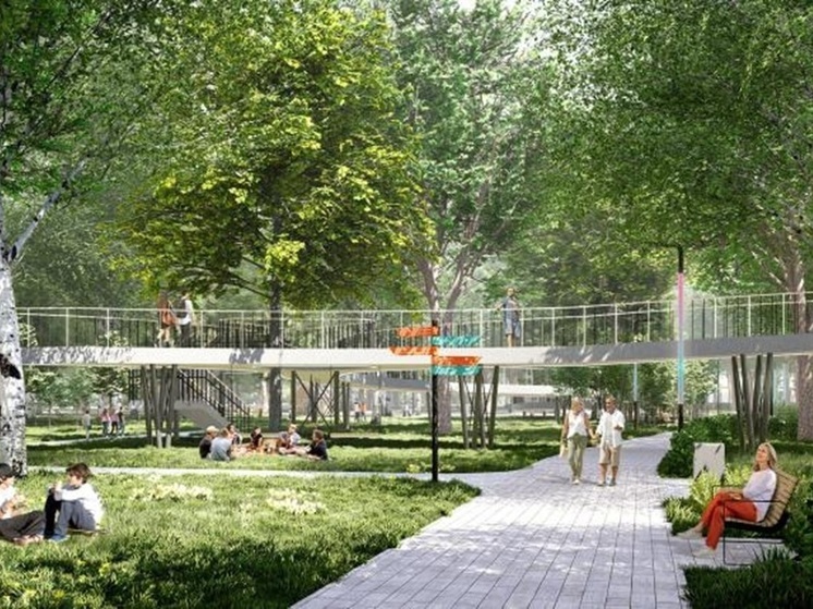 Сквер «Сны о Сахалине» с фонтаном и сакурой появится в Долинске