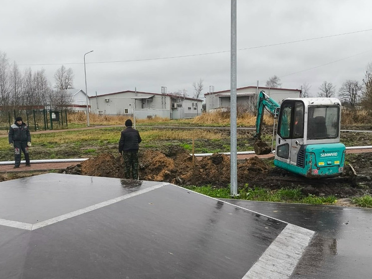 Скейт-площадку в Чудове спасут от подтоплений