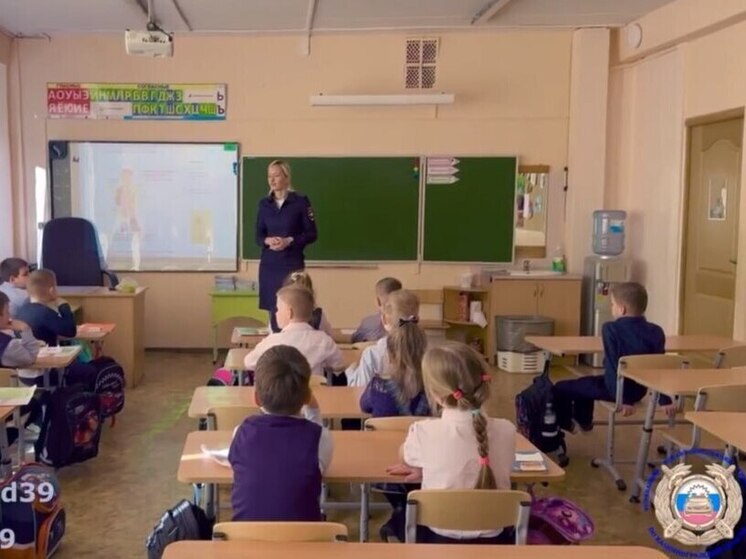 Калининградские школьники узнали о правилах безопасности на дороге