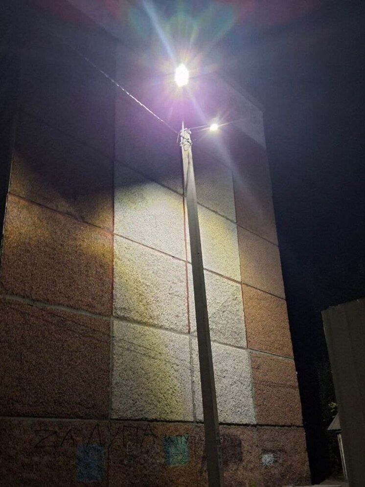 На пешеходном переходе в Улан-Удэ установили новое освещение