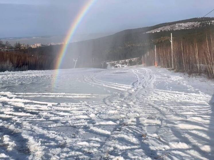 Учебный склон открыли на Высокогорье в Чите