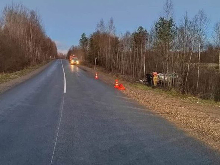 В Любытинском округе попала в больницу пассажирка перевернувшейся «Лады Нивы»