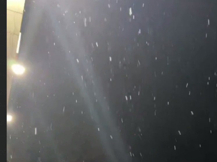 Белгородцы заметили снег в Белгороде 15 ноября