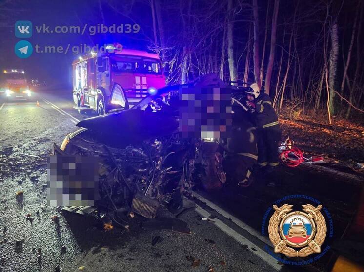 Водитель без прав разбился на трассе под Калининградом