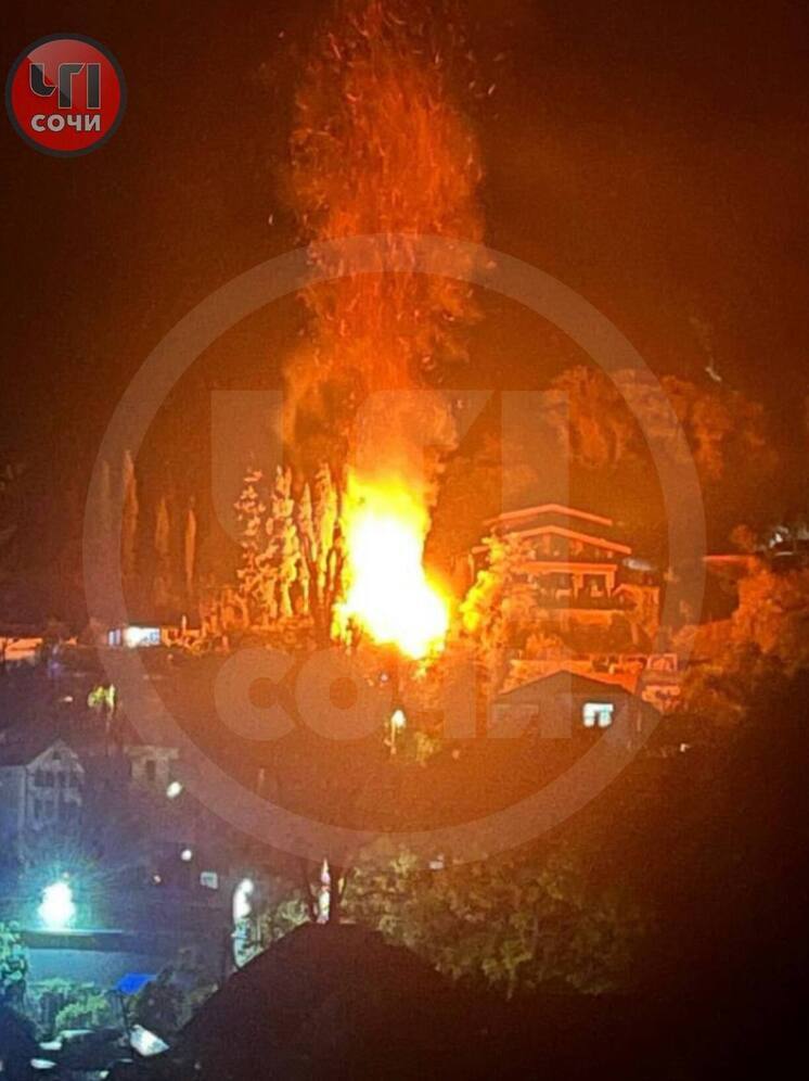 В Хостинском районе Сочи сгорел частный дом