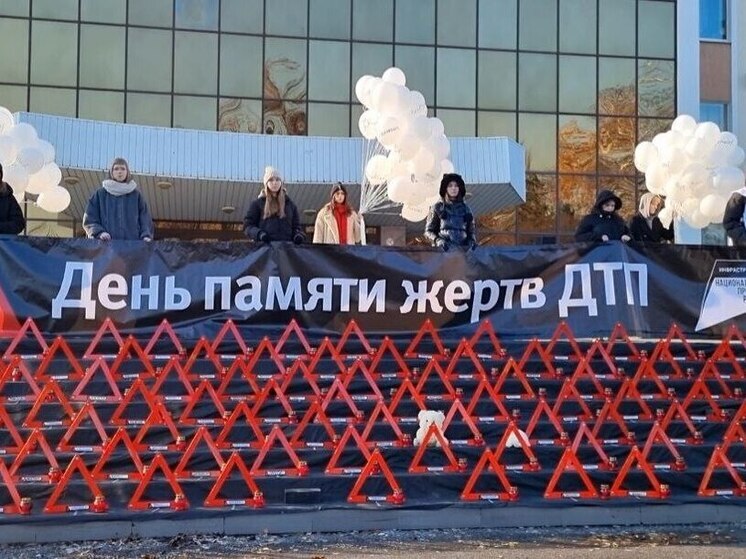 В Липецке установили инсталляцию в память о жертвах ДТП