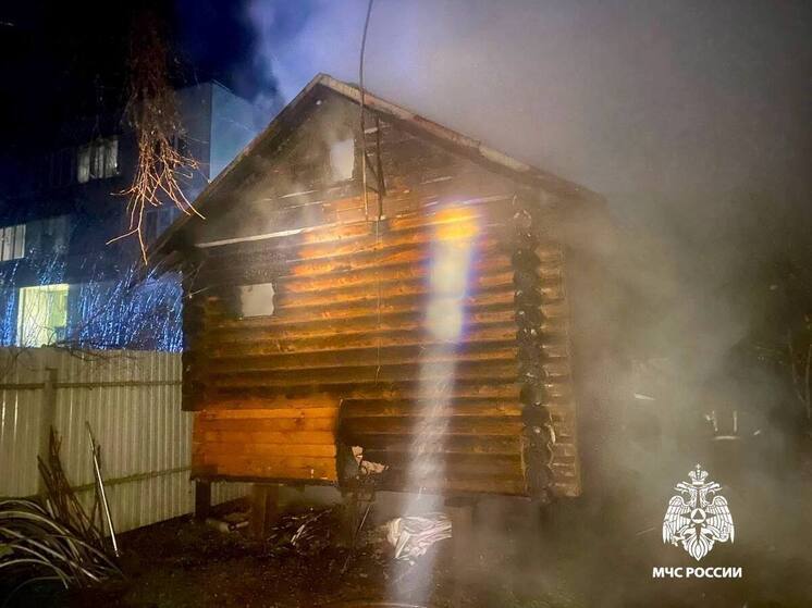 В Чуприяновке загорелась баня