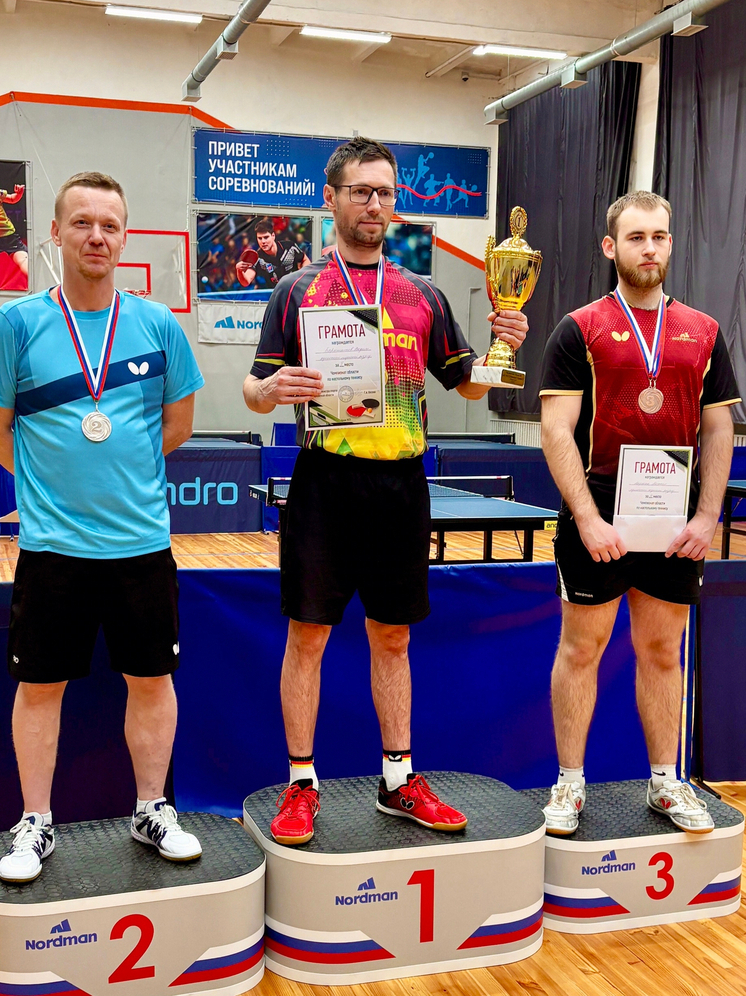 Спортсмен клуба Nordman стал чемпионом Псковской области по настольному теннису