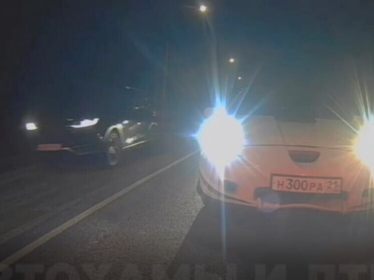 "Обочечник вечерний" попал на видео тульского автомобилиста