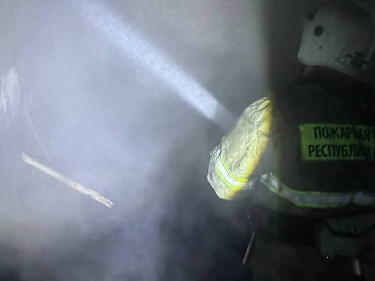 В Бурятии в Бичурском районе горела бывшая швейная фабрика